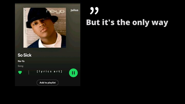 So sick - Ne-Yo