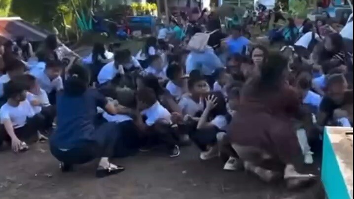菲律宾地震,多处学校孩子尖叫连连