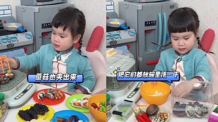 ผู้อำนวยการวานวันนี้หยุดประจำ ทำมื้อใหญ่อาหารทะเลให้เจ้าหนูตัวน้อย～