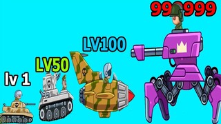 Tiến Hóa Evolving B52 THÀNH XE TĂNG NHỆN MÁY SIÊU MẠNH Max LVL - Top Game Android Ios Thành EJ