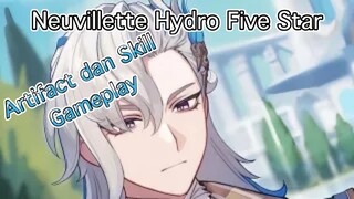 Genshin Impact INDO - Neuvillette Hydro Five Star mengenai Artifact dan Skill + Gameplay