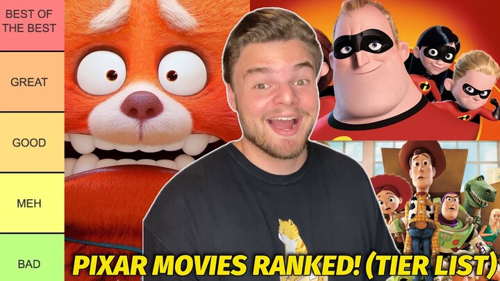 All 25 Pixar Movies Ranked w/ Turning Red! (TIER LIST)