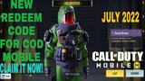 *July 2022* Call Of Duty Mobile New Redeem Code | Cod Mobile Redeem Code Garena
