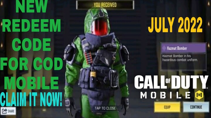 *July 2022* Call Of Duty Mobile New Redeem Code | Cod Mobile Redeem Code Garena