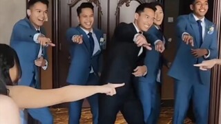 乔纳坦婚礼的伴郎伴娘团群舞，金廷表现亮眼！