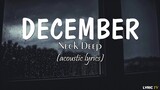 December (acoustic lyrics) - Neck Deep