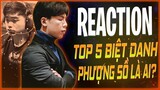 REACTION TOP 5 BIỆT DANH TUYỂN THỦ VCS #2 - PHƯỢNG SỒ LÀ AI? | NGÀI REN