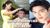 How to cut a man's hair? || cutting my husband's hair ala Lee Min Hoo