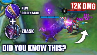 THE NEW GOLDEN STAFF ON ZHASK IS BROKEN | MOBILE LEGENDS