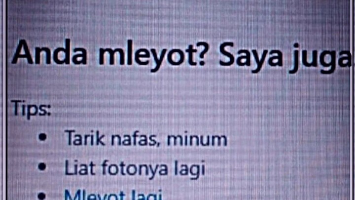 dah gini bukan meleyot lagi matoy yang ada