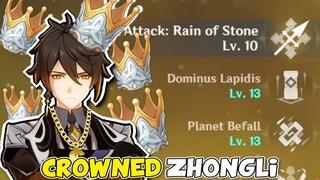 TRIPLE CROWNED MY ZHONGLI (it took 5 months) | Genshin Impact