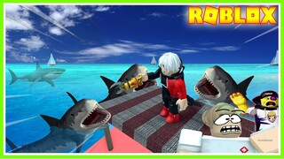 AKU DIKEPUNG HIU SHARK,, BANG CUPU DAN MIKACIL NANGIS!!! ROBLOX MIKOCIL