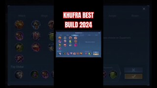 Khufra Best Build 2024 (Part 2) #shorts #mlbb