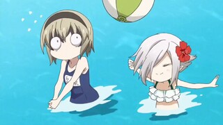 What did the little evil god do in the sea?