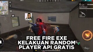 FREE FIRE EXE || WAKTUNYA MEMBANTAI WARGA PLAYER API GRATIS🔥 [Part3]