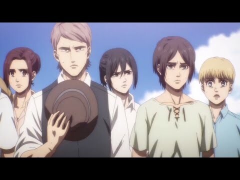 Eren threatens Hange | Eren past with survey corps | Connie turn against Eren