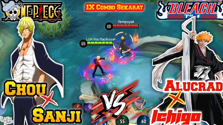 Chou X Sanji Vs Alucard X Ichigo | One Piece Vs Bleach | 1 X Combo mokat 🔥🔥🔥