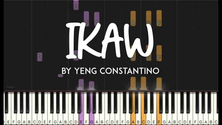 Ikaw by Yeng Constantino  synthesia piano tutorial  + sheet music