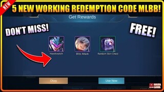 CLAIM! NEW REDEEM CODES THIS SEPTEMBER 2021 (5 NEW CODES!) | MLBB Beatrix New Skin