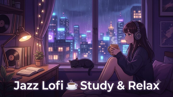 Jazz Lofi Beats ☕ Relaxing Saxophone for Study & Work