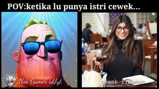 ketika lu punya istri cewek...||Mr Incredible Becoming Canny Meme