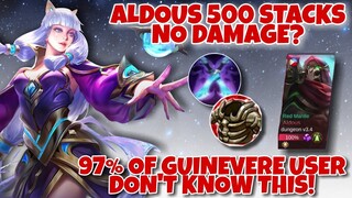 GUINEVERE BEST BUILD 2021! - 500 STACK ALDOUS NO DAMAGE! - AMETHYST DANCE - MOBILE LEGENDS