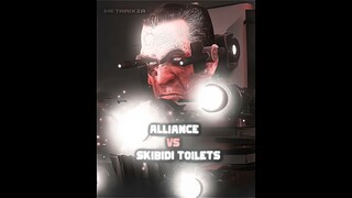 Alliance and Skibidi Toilets Team Up Edit @DaFuqBoom | Skibidi Toilet 75 #shorts #viral #fyp #edit