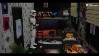 Room for siblings who love Star Wars// Quarto para irmãos que amam Star Wars