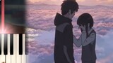 Your Name (君の名は) OST : At Twilight (Katawaredoki) | Penutup piano