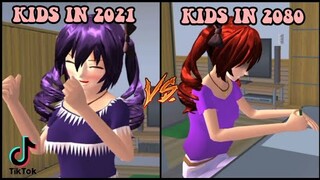 KIDS IN 2021 VS KIDS IN 2080 ( TIKTOK ) || SAKURA SCHOOL SIMULATOR || Angelo Official
