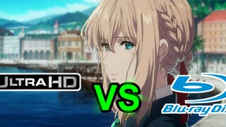[4K] Comparison of 4K and Blu-ray versions of "Violet Evergarden Movie"