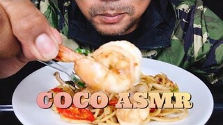 ASMR:Spaghetti Spicy Seafood (EATING SOUNDS)|COCO SAMUI ASMR #กินโชว์สปาเกตตีผัดขี้เมาทะเล