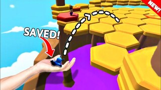 🔥Saved In Honey Drop Stumble Guys🔥| New Tricks In Block Dash Stumble Guys | Icy Heights