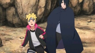 Sasuke takes Boruto out to practice