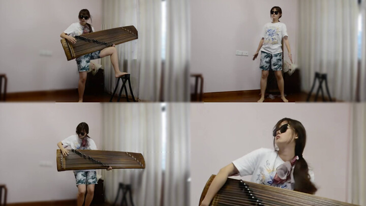 Hunk's dance cover of Shin Takarajima with Chinese Guzheng