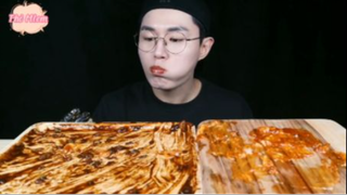 Mì sốt tương đen và đồ chiên phần cuối #mukbang