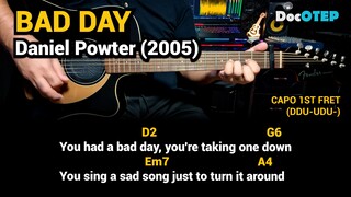 Bad Day - Daniel Powter (2005) Easy Guitar Chords Tutorial with Lyrics