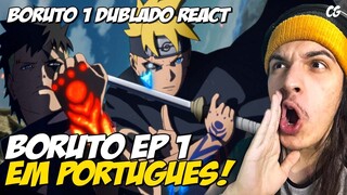 REAGINDO A DUBLAGEM DE BORUTO! | FICOU BOA? - React Boruto 1 dublado