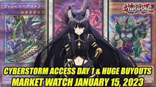 Cyberstorm Access Day 1 & HUGE Buyouts! Yu-Gi-Oh! Market Watch January 15, 2023