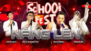 Nắng lên - Rhymastic x SOOBIN x GONZO x B-wine tại SCHOOL FEST 2023 #Rhymastic #SOOBIN #SchoolFest