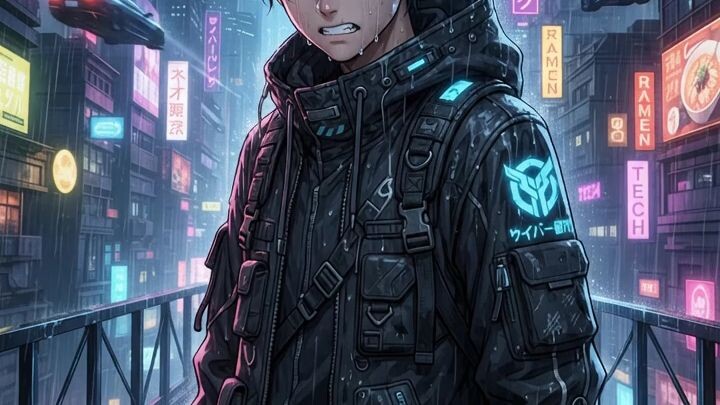 Neon Awakening ⚡ Cyberpunk AI Anime Edit #Shorts