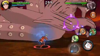 Naruto Versi Samurai mencoba menebas Gyukiđ±
