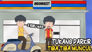 Tukang Parkir Tiba Tiba Muncul