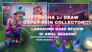 HOKI NYA KEBANGETAN!?!! 1× DRAW BISA DAPET SKIN COLLECTOR!?!! LANGSUNG REVIEW DI RANK BADAK🔥🔥