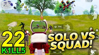 KEMBALI SOLO SQUAD DI KROYOK MUSUH MALAH TEMBUS 21 KI1LS! - PUBG MOBILE