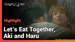 Aki & Haru get drunk and sleep together in Japanese BL movie "Let's Eat Together, Aki and Haru" 😍