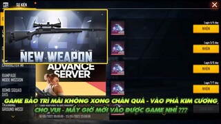 FREE FIRE GAME BẢO TRÌ MÃI CHƯA XONG CHÁN QUÁ VÀO TEST PHÁ KIM CƯƠNG - MẤY GIỜ VÀO ĐƯỢC GAME NHỈ?