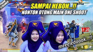 Prank Team Code Streamer Hijab Cantik. Dia Sampai Heboh Nonton Otong Main One Shoot