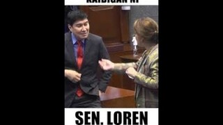 SEN LOREN LEGARDA HUGAS KAMAY NARIN BA? NOISY SA SENADO PATULOY NA PINUPUNA... @Atty.BATASnatin