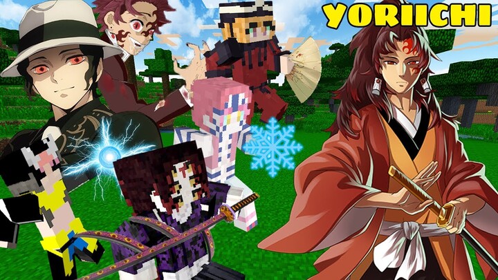 Minecraft Demon Slayer☻Một Mình Yoriichi Chấp Hết Tất Cả Thượng Quỷ + 6 Muzan Thêm 5 Vua Quỷ Tanjiro
